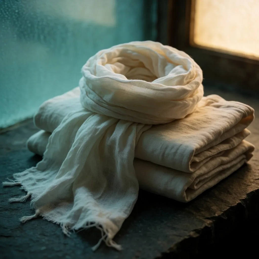 Lightweight travel clothing and scarf